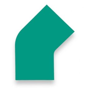   45° sarokelem padlójelölő szalaghoz 50 mm ZÖLD GEToolbox®