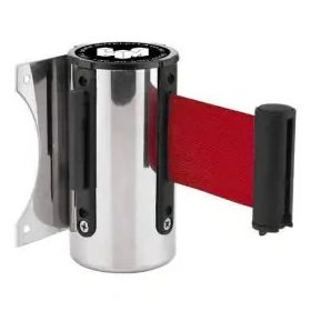 Fali tokmány fém, piros szalaggal, 5 méter, piros