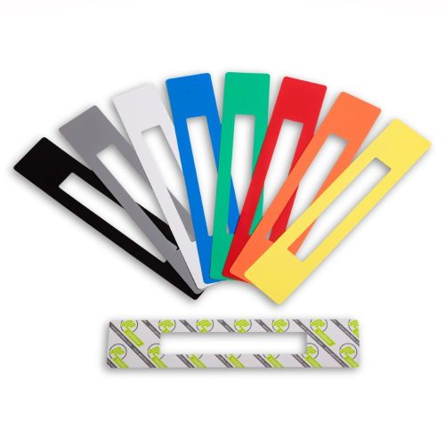 GEToolbox® Text Window Floor Marker "Mini Cut-out" 100mm biela