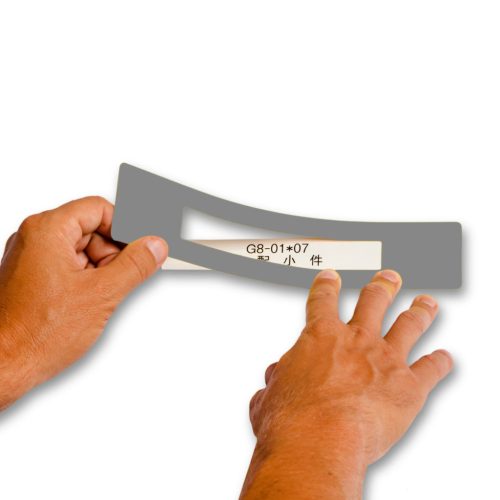 GEToolbox® Text Window Floor Marker "Mini Cut-out" 50mm šedá