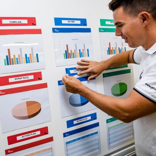 GEToolbox® Text Window Floor Marker "Mini Cut-out" 50mm šedá