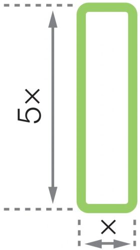 GEToolbox® Text Window Floor Marker "Mini" 50mm biela