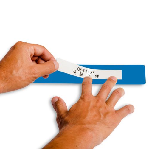 GEToolbox® Text Window Floor Marker "Mini" 50mm modrá