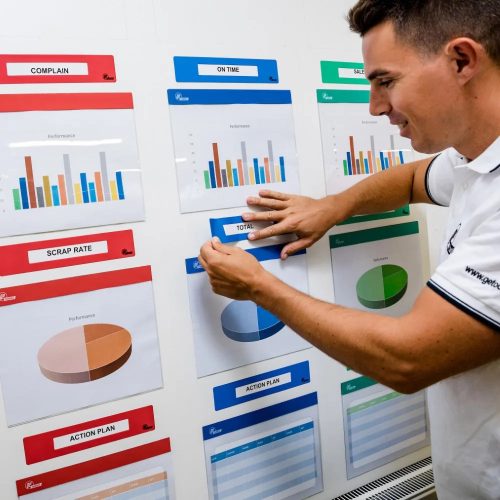 GEToolbox® Text Window Floor Marker "Mini" 50mm čierna