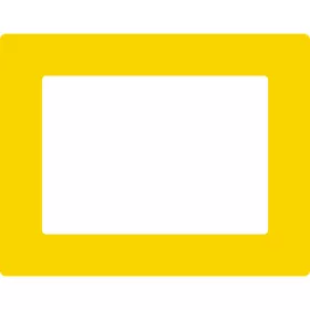   GEToolbox® Text Window Značka podlahy "Plus" A4 žltá