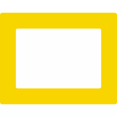 GEToolbox® Text Window Značka podlahy "Plus" A4 žltá