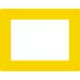 GEToolbox® Text Window Značka podlahy "Plus" A4 žltá