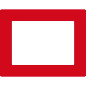   GEToolbox® Text Window Značka podlahy "Plus" A4 červená