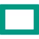 GEToolbox® Text Window Značka podlahy "Plus" A4 zelená
