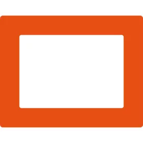   GEToolbox® Text Window Značka podlahy "Plus" A4 oranžová
