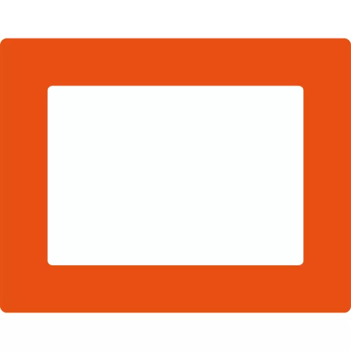 GEToolbox® Text Window Značka podlahy "Plus" A4 oranžová
