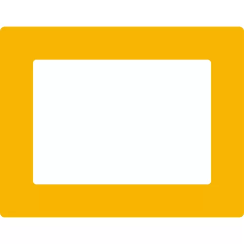 GEToolbox® Feliratablak padlójelölő "Plus" A4 TRAFFIC SÁRGA RAL1023