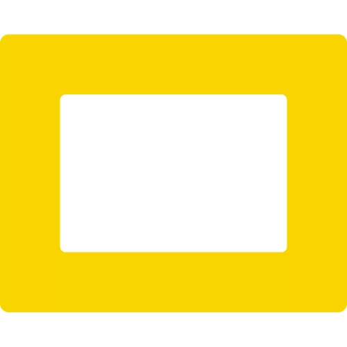 GEToolbox® Text Window Značka podlahy "Plus" A5 žltá