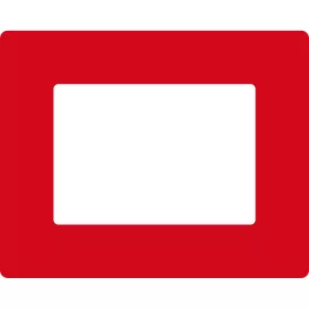   GEToolbox® Text Window Značka podlahy "Plus" A5 červená