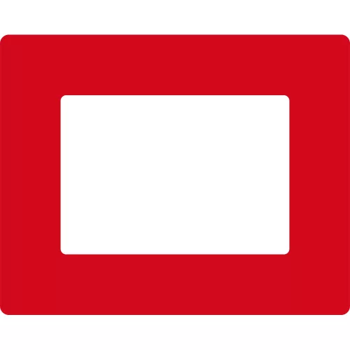 GEToolbox® Text Window Značka podlahy "Plus" A5 červená