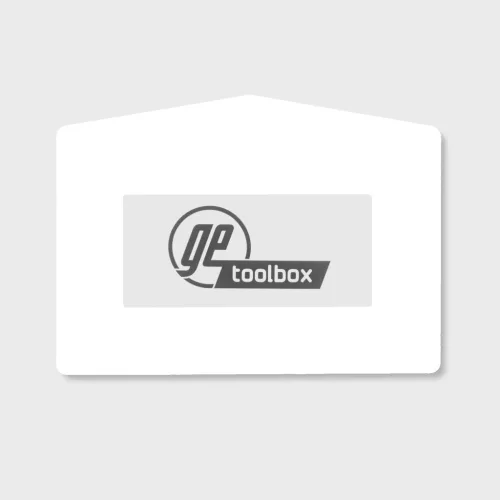 GEToolbox® Text Window Značka podlahy "Plus Arrow" A4 biela