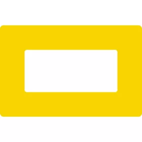   GEToolbox® Text Window Značka podlahy "Plus" 1/3 A4 žltá