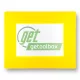 GEToolbox® Text Window Značka podlahy "Plus" A4 žltá