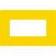 GEToolbox® Text Window Značka podlahy "Plus" 1/3 A4 žltá