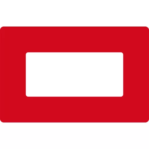GEToolbox® Text Window Značka podlahy "Plus" 1/3 A4 červená