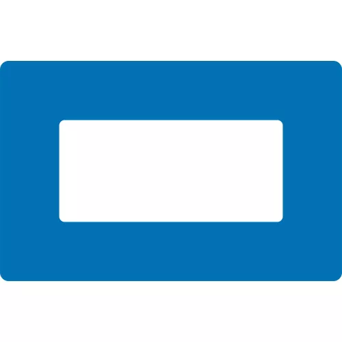 GEToolbox® Text Window Značka podlahy "Plus" 1/3 A4 modrá