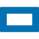 GEToolbox® Text Window Značka podlahy "Plus" 1/3 A4 modrá