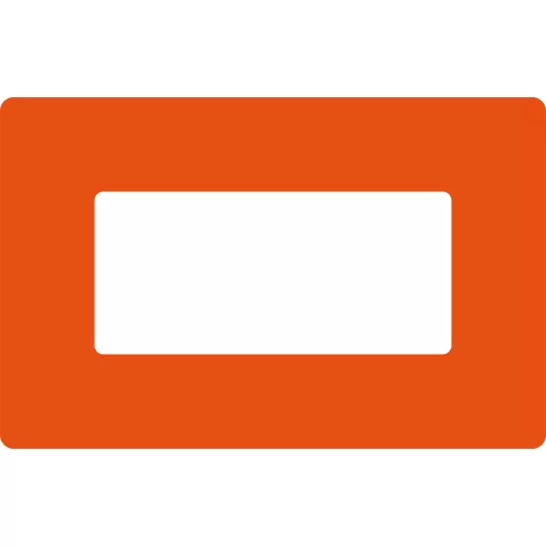 GEToolbox® Text Window Značka podlahy "Plus" 1/3 A4 oranžová