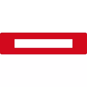   Feliratablak padlójelölő PLUS 75MM x 300MM PIROS GEToolbox® 