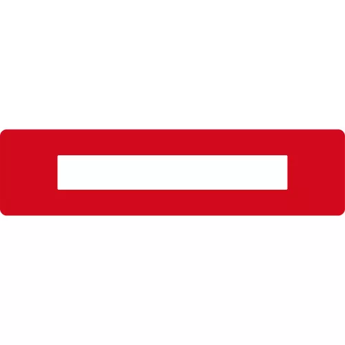 Feliratablak padlójelölő PLUS 75MM x 300MM PIROS GEToolbox® 