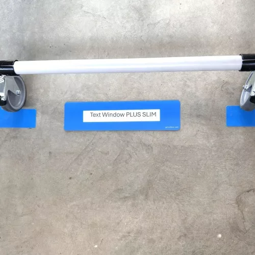 Feliratablak padlójelölő PLUS 75MM x 300MM TRAFFIC SÁRGA RAL1023 GEToolbox® 