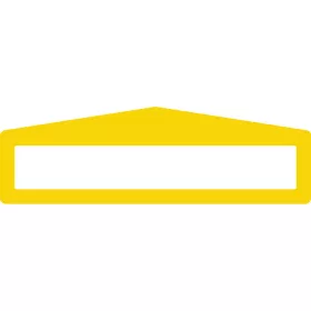   Feliratablak padlójelölő PLUS ARROW 45 x 300MM SÁRGA GEToolbox® 