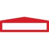 Feliratablak padlójelölő PLUS ARROW 45 x 300MM PIROS GEToolbox® 