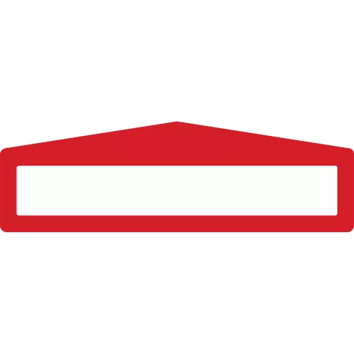 Feliratablak padlójelölő PLUS ARROW 45 x 300MM PIROS GEToolbox® 
