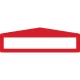 Feliratablak padlójelölő PLUS ARROW 45 x 300MM PIROS GEToolbox® 