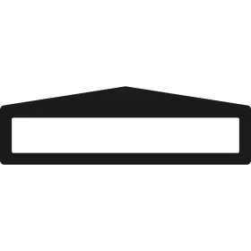   Feliratablak padlójelölő PLUS ARROW 45 x 300MM FEKETE GEToolbox® 