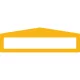 Feliratablak padlójelölő PLUS ARROW 45 x 300MM TRAFFIC SÁRGA RAL1023 GEToolbox® 