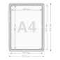 GEToolbox® Rám správy A4 TRANSPARENTNÉ
