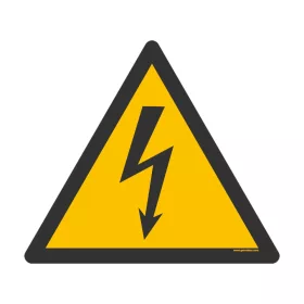   Pozor! Elektrický prúd – bezpečnostné podlahové značenie 300 mm