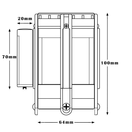 Normál szalagkazetta, 2,5 méter, fehér-piros