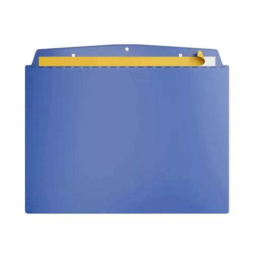 Vizuálne vrecko, A6 na šírku, samolepiace, SIGNAL BLUE