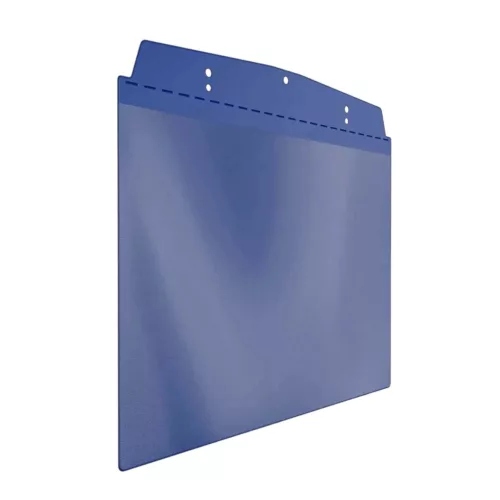 Vizuálne vrecko, A6 na šírku, s magnetickým pásikom, SIGNAL BLUE
