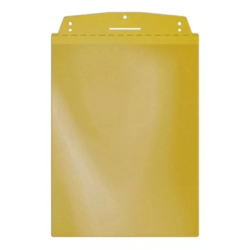 Vizuálne vrecko, A4 na výšku, s magnetickou lištou, TRAFFIC YELLOW