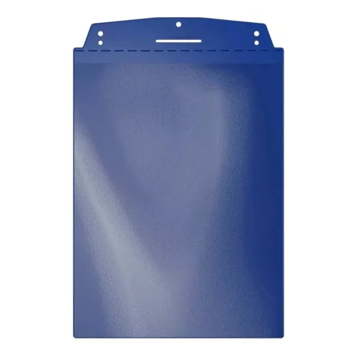 Vizuálne vrecko, A4 na výšku, s magnetickou lištou, SIGNAL BLUE
