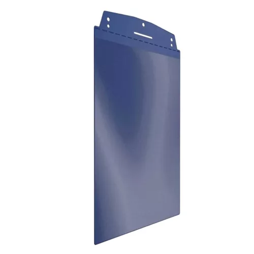 Vizuálne vrecko, A4 na výšku, s magnetickou lištou, SIGNAL BLUE